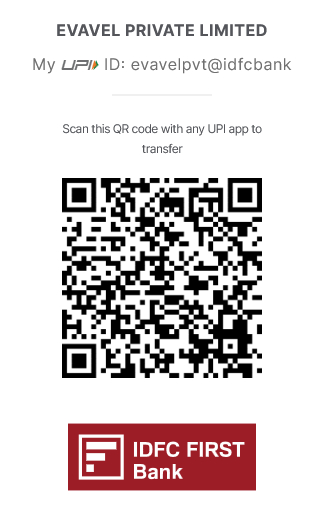 UPI QR code for payment via IDFC FIRST Bank